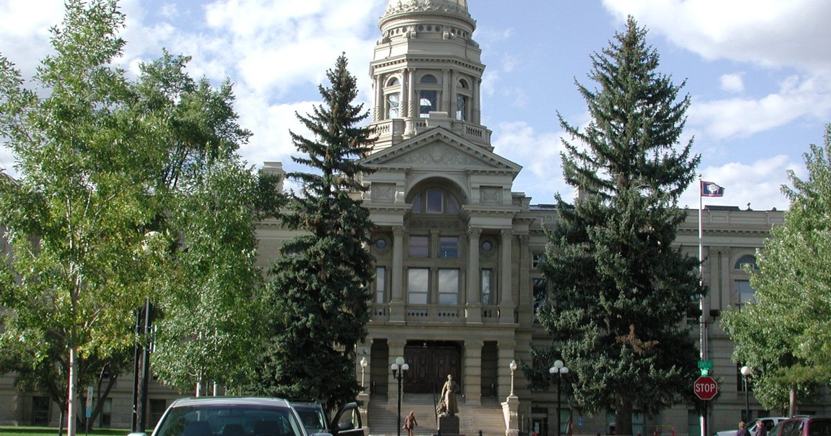 Cheyenne, WY — Wyoming State Capitol from Capitol Ave
